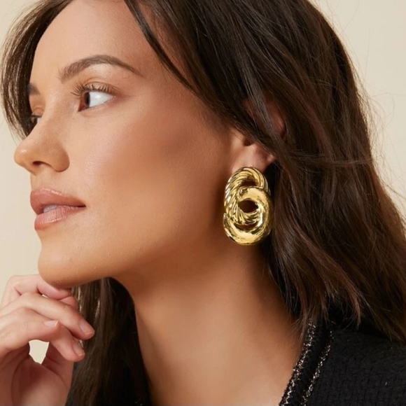 PREMIUM ROUND DECOR EARRINGS - Picture 1 of 5